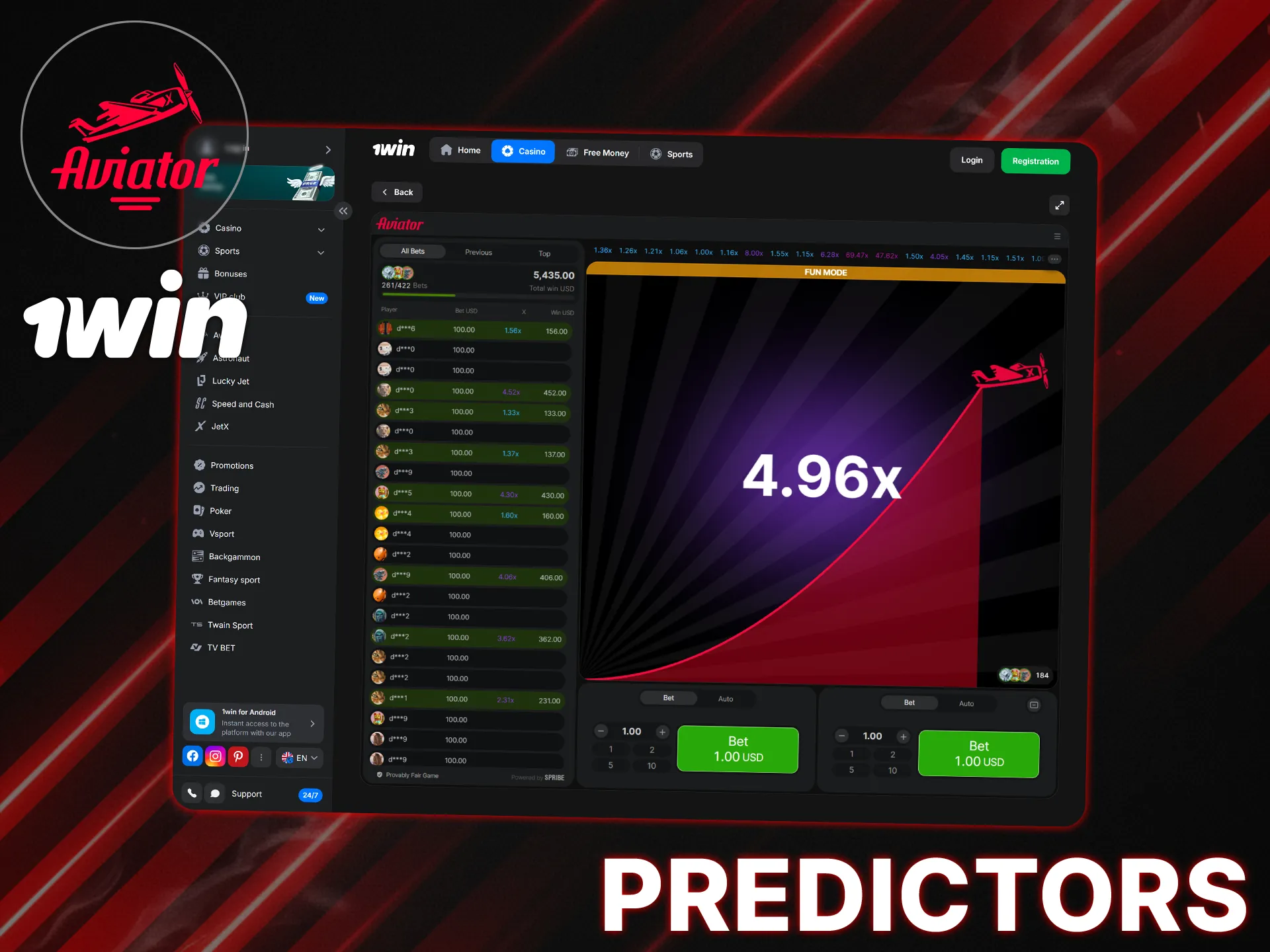 Focus on game mechanics and strategies to increase your chances of winning at Aviator on 1Win.