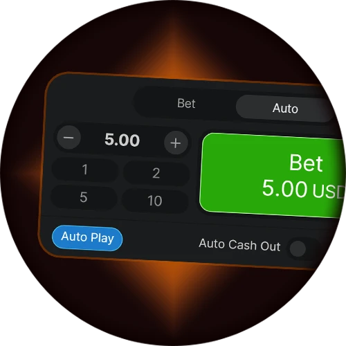 Specify the number of rounds and the multiplier to enable Aviator to place bets for you on 888bets.