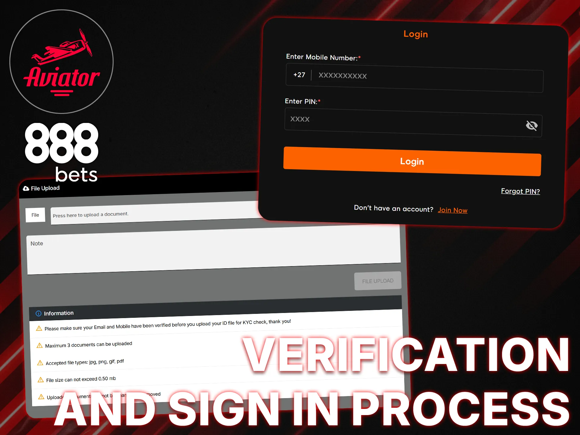 Verify your 888bets account to withdraw your winnings from Aviator.
