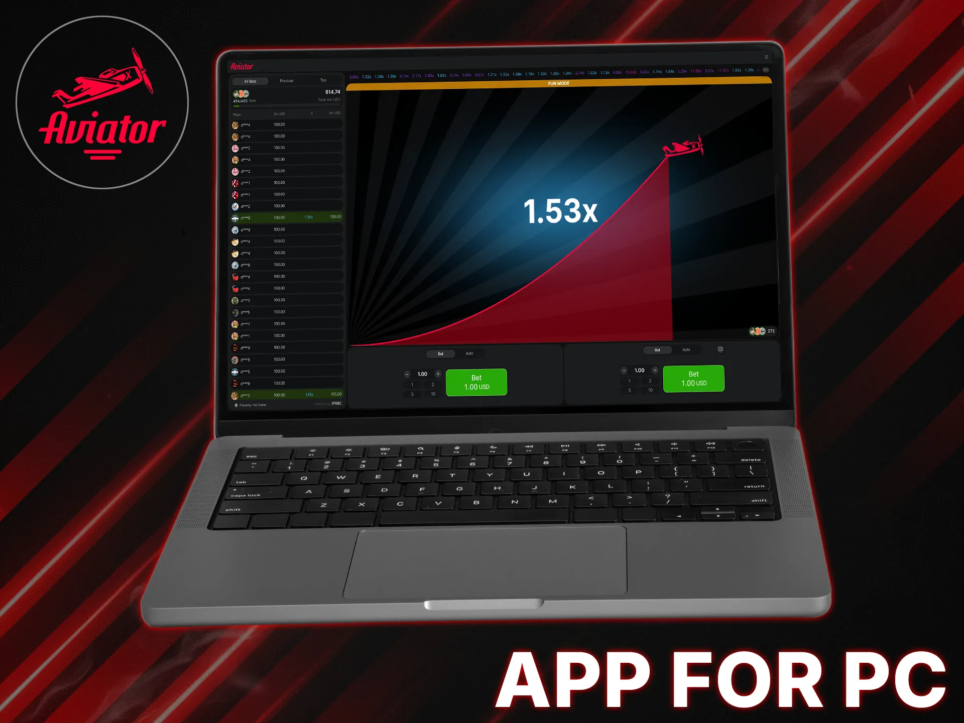 Play the Aviator instantly on your PC via your preferred online casino.