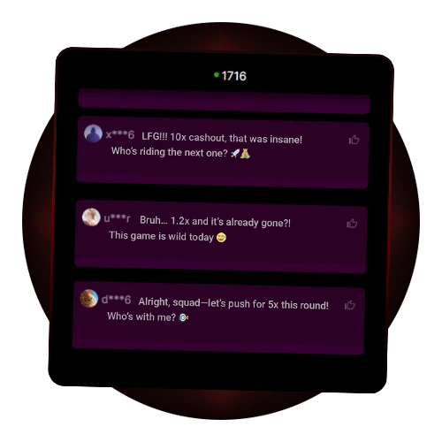 Use the in-game chat to communicate with other players and get tips in Aviator on Hollywoodbets.