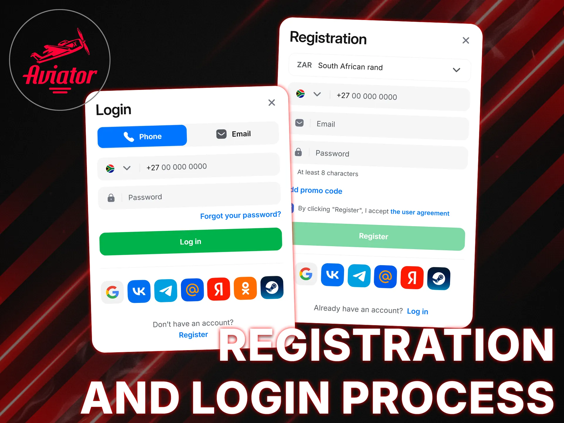 To play Aviator, you need to register at the casino and log in to your account.